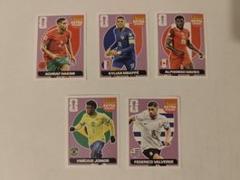 Panini FIFA World Cup 2026 – Silver Extra Sticker 5er Set