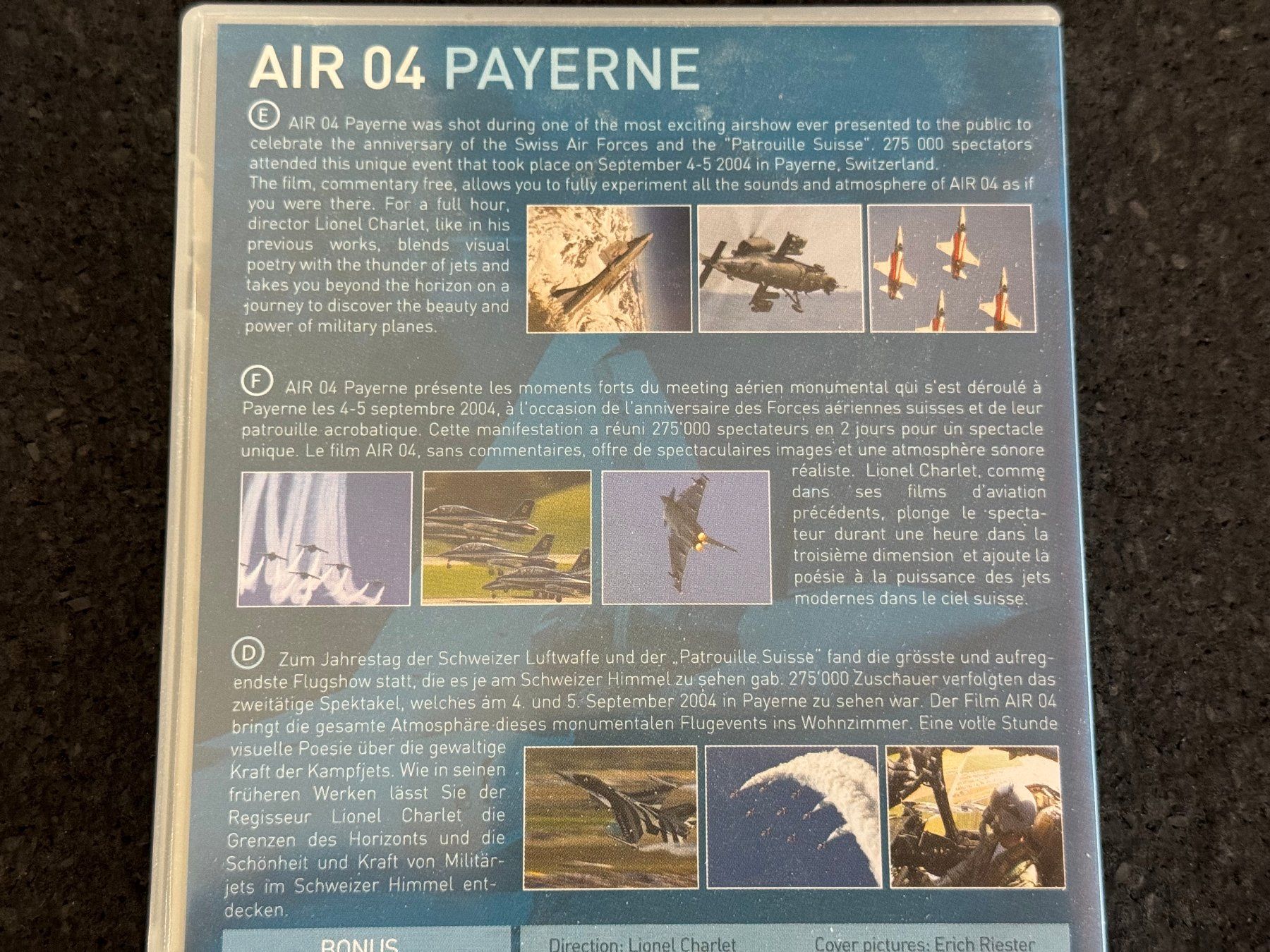 Alle DVDs: AIR 04 Payerne Lionel Charlet DVD – Gebraucht aus Fribourg von tschjoly 2