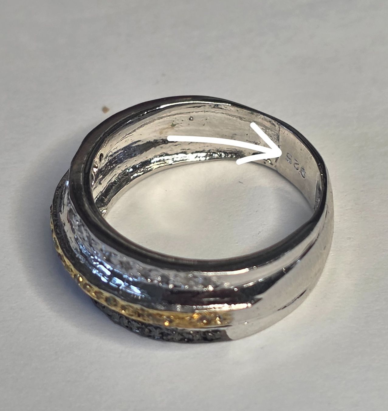 Anelli: Diamant Ring weiss gelb schwarz – Nuovo (secondo la descrizione) da Zürich venduto da adriben 8