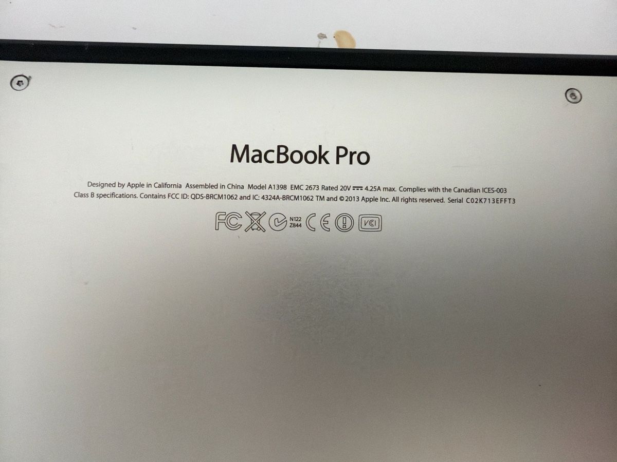 Apple Portables: MacBook Pro 15  – Défectueux à Saxon par Elviis 2