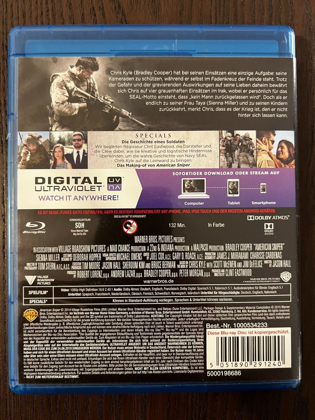 Tous les DVDs: American Sniper – D'occasion à Zürich par Blu-ray_ZH 1