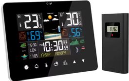 Wetterstation Wecker Thermometer Hygrometer Funk digital LCD