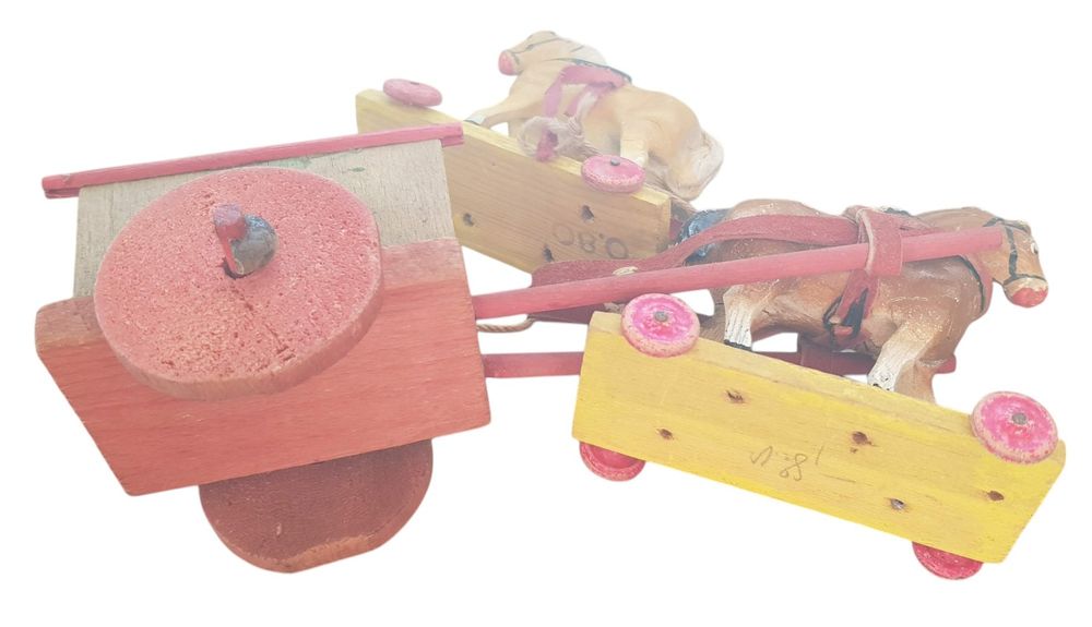 Jouets: Holzpferde Gespann 2 Stück – D'occasion à Mörschwil par antiksalon 5