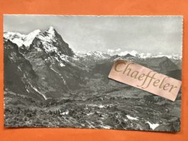 1953 Aussicht von der grossen Scheideck nach Grindelwald