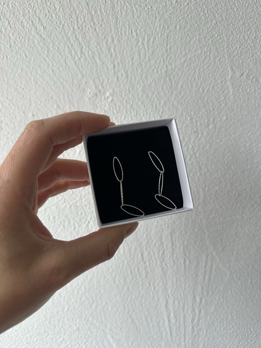 Orecchini pendenti & Orecchini a lobo: Beautiful silver long earrings – Nuovo e nell'imballaggio originale da Uster venduto da Monika_OB 3