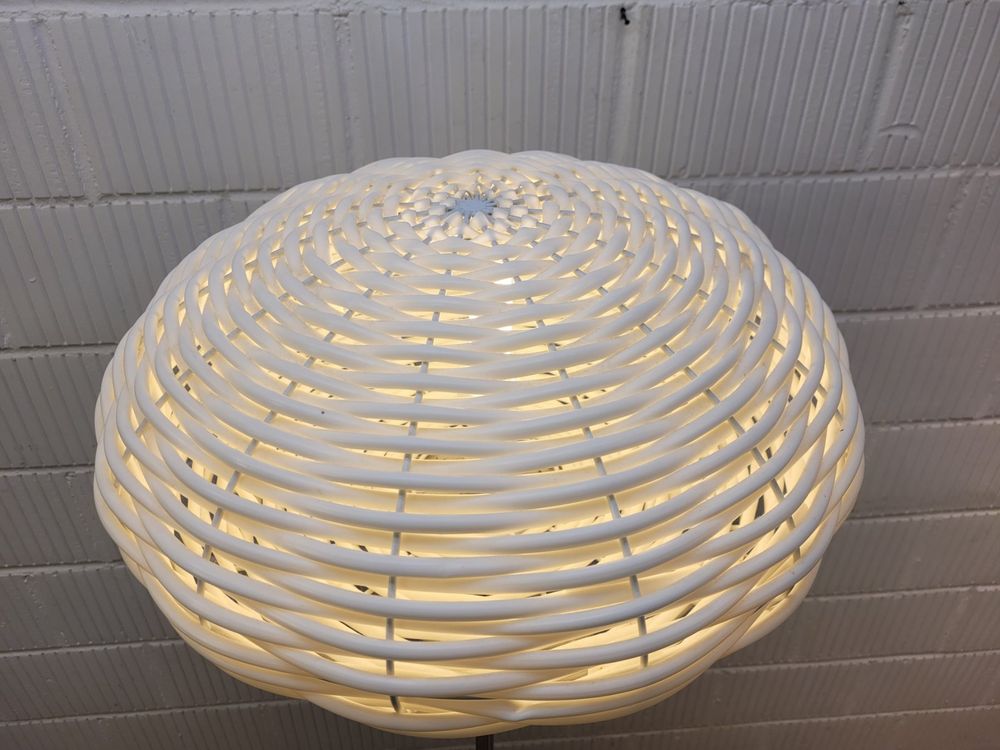 Rattan-Lampenschirm Im Boho-Style – Hellbraun, Für Tisch- & Pendelleuchten, Handgeflochten