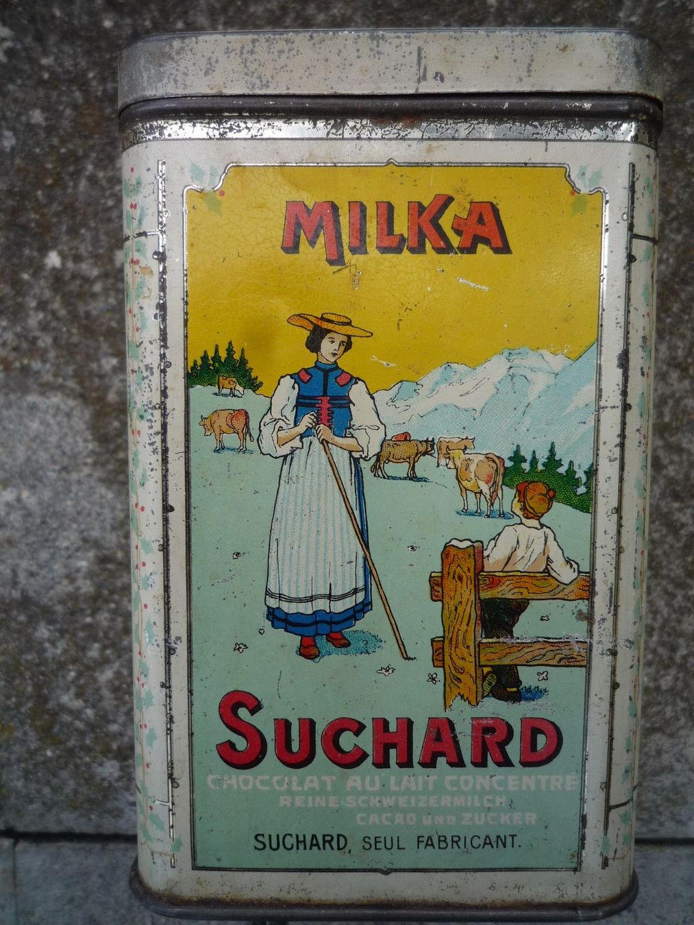 Tutte le decorazioni: Antike Blechdose CACAO SUCHARD No. 287 – Usato da St. Gallen venduto da Gartenfreund 1