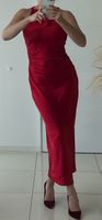 Elegantes rotes Stretchkleid, Grösse S