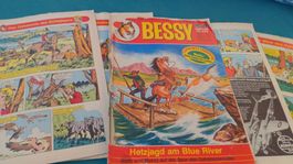 5x Bessy ohne Titelblatt, 500er Nummern, Comicteil komplett