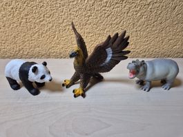 Panda, Adler, Nilpferd Figuren von Safari Ltd.