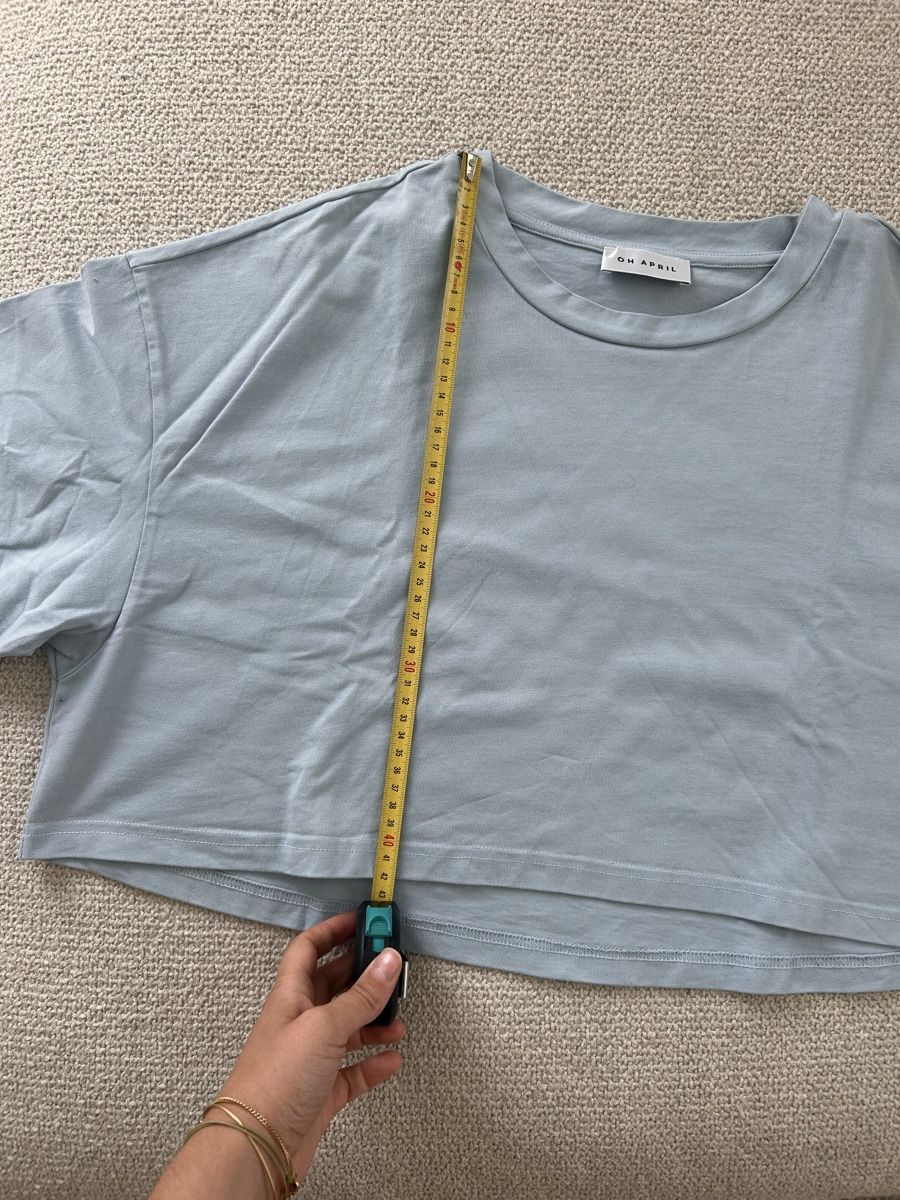 T-shirt: Oh April T-Shirt, hellblau - Gr. M – Usato da Andwil SG venduto da nin_y2zm 1
