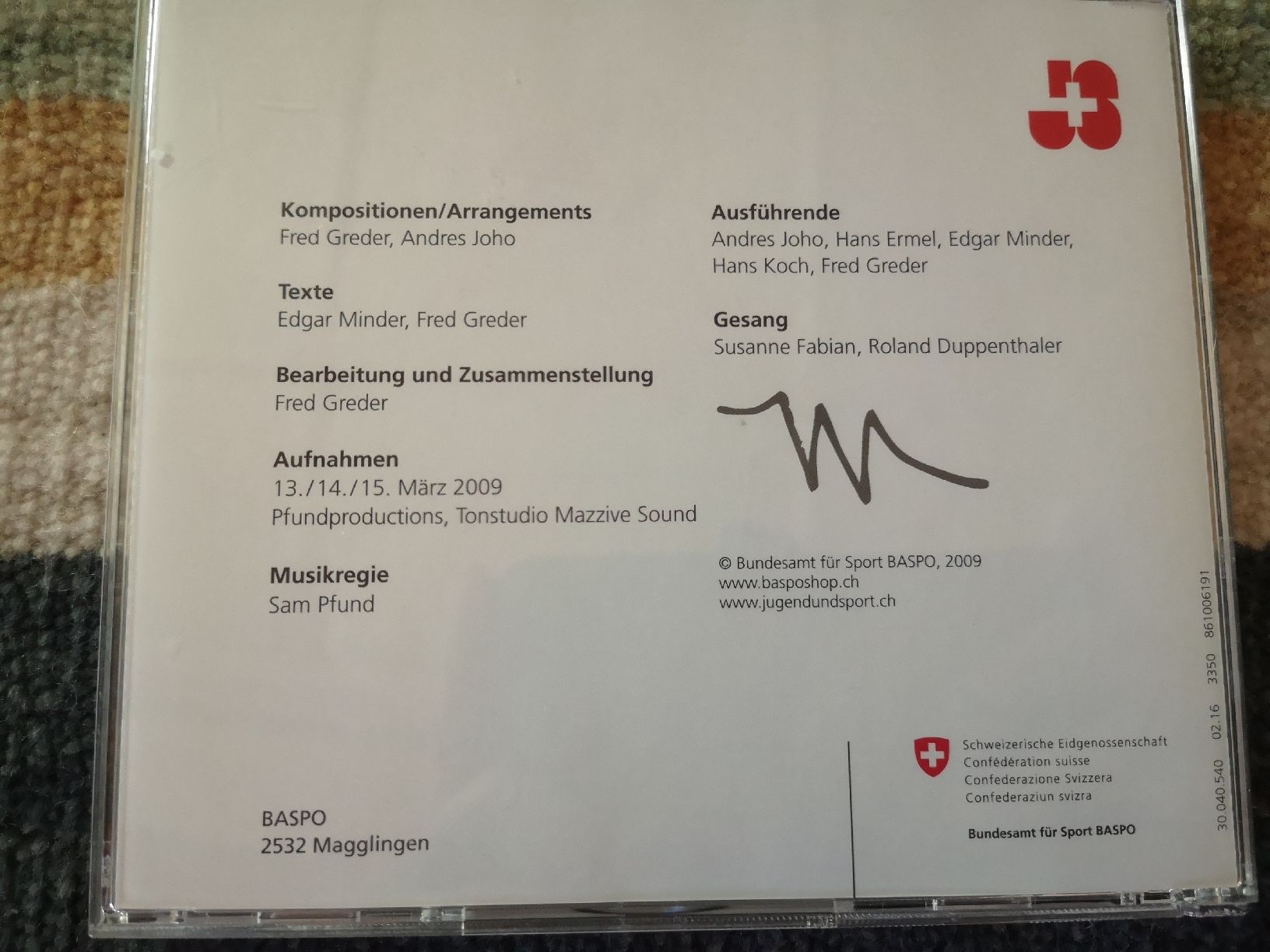 CDs: J&S Bewegungsmusik – Neu (gemäss Beschreibung) aus Vordemwald von Esel04 2