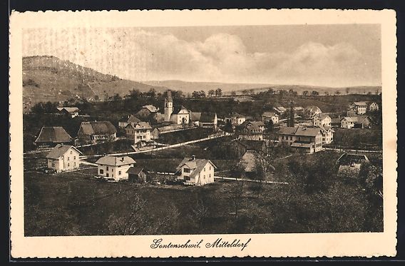 Cartoline postali: Gontenschwil, Blick auf das Mitteldorf a – Usato da Berlin venduto da bartko-reher