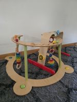 Baby walker wooden with toys good condition