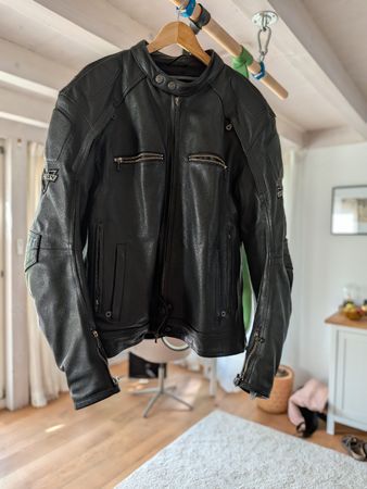 Leder Motorradjacke Victory Grösse XL