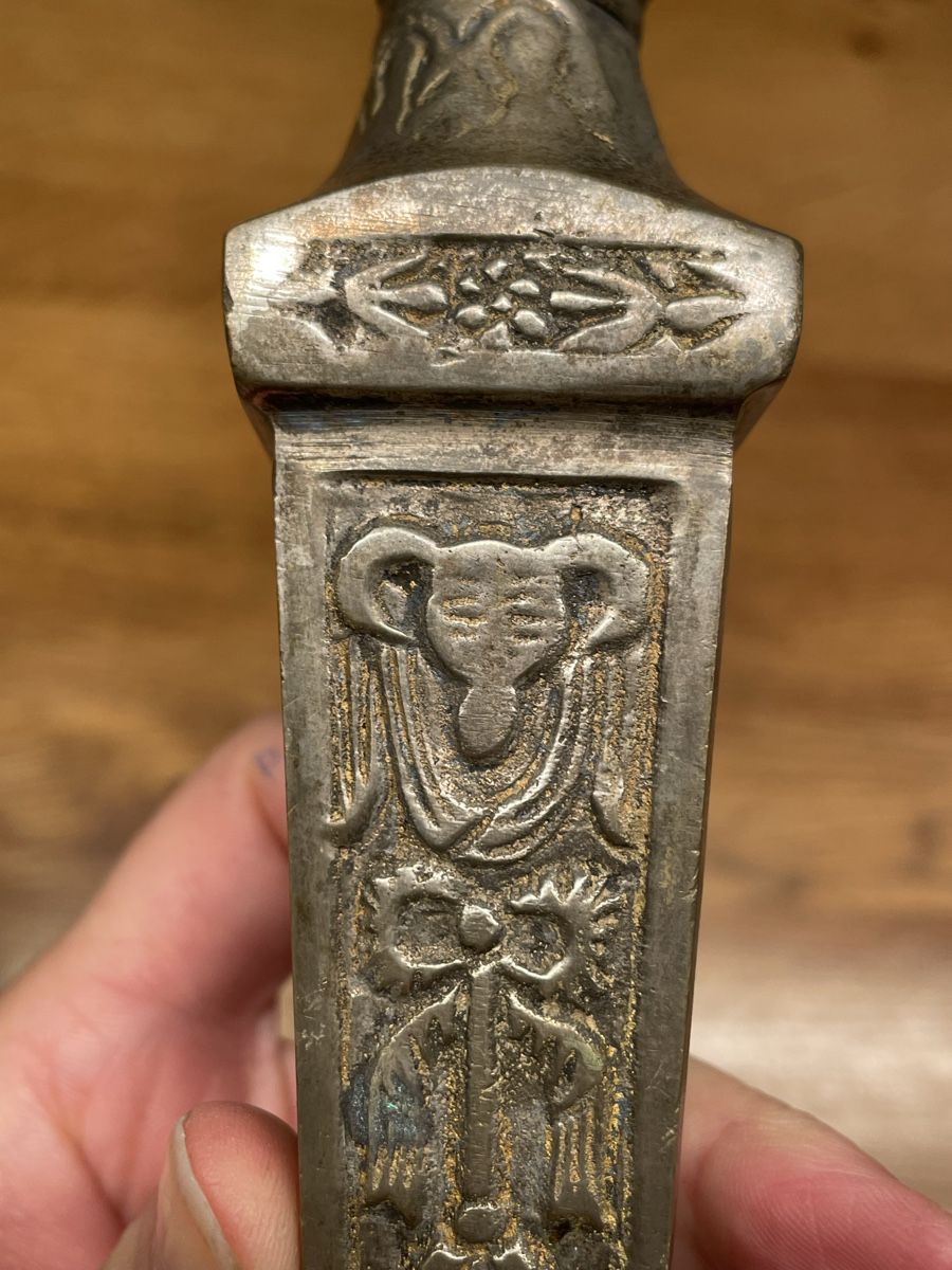 Bougeoirs: 2x Kerzenständer, antik Messing oder Bronze – D'occasion à Niederbüren par poschti 7