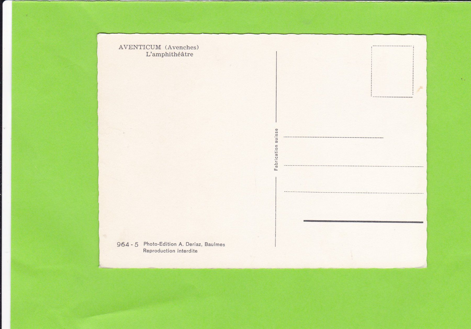 Cartes postales: Aventicum – D'occasion à St. Peterzell par neckertal 1