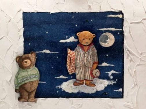 Foto & Immagini: Neu! Reliefbild 3-D "Bears" mit Glitzer – Nuovo e nell'imballaggio originale da Ostermundigen venduto da LorisHome