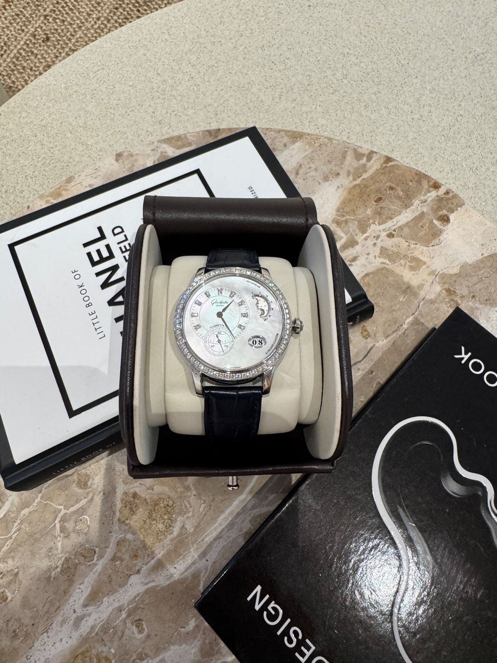 Glashütte Orologi: GLASHÜTTE UHR PANOMATIC LUNA MIT DIAMANTEN – Nuovo (secondo la descrizione) da Schwyz venduto da bofb 2