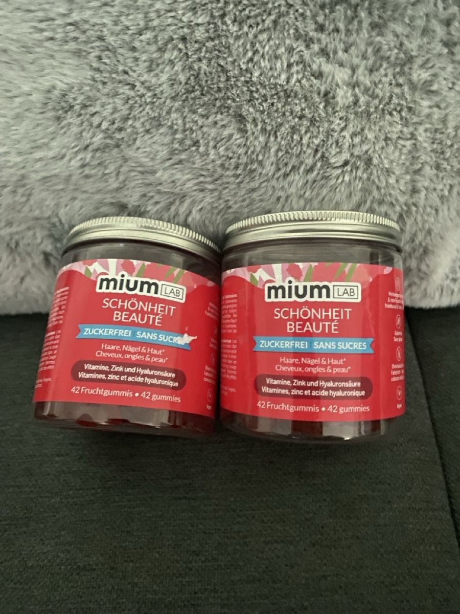 Lebensmittel & Spezialitäten: Mium Lab Gummis beauté 2x42 pieces  – Neu und originalverpackt aus Chamoson von Pince26