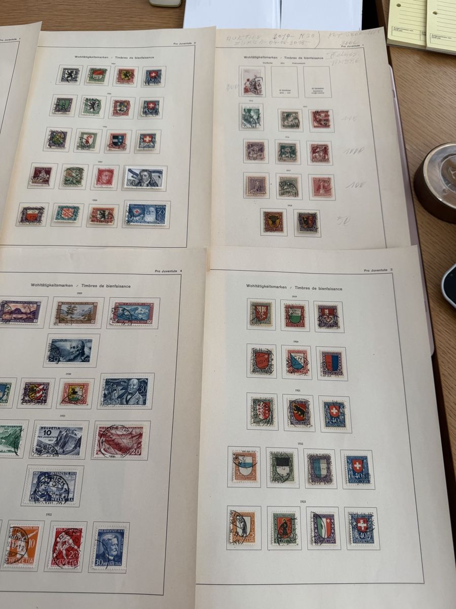 Tutti i francobolli: Pro Juventute Sammlung 1912 bis 1962 gestempelt – Usato da Murgenthal venduto da Tina_4055