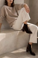 Tosca Blu Ankle Satin Boots – Gr. 40