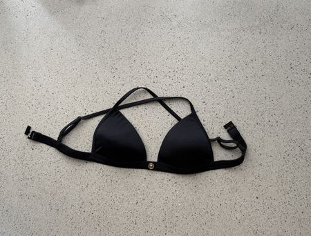 Black Versace bikini top, closing tab broken 