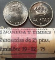 SPANIEN - 25 PESETAS 1975 * 77 - AUS ORIGINALROLLE - SELTEN