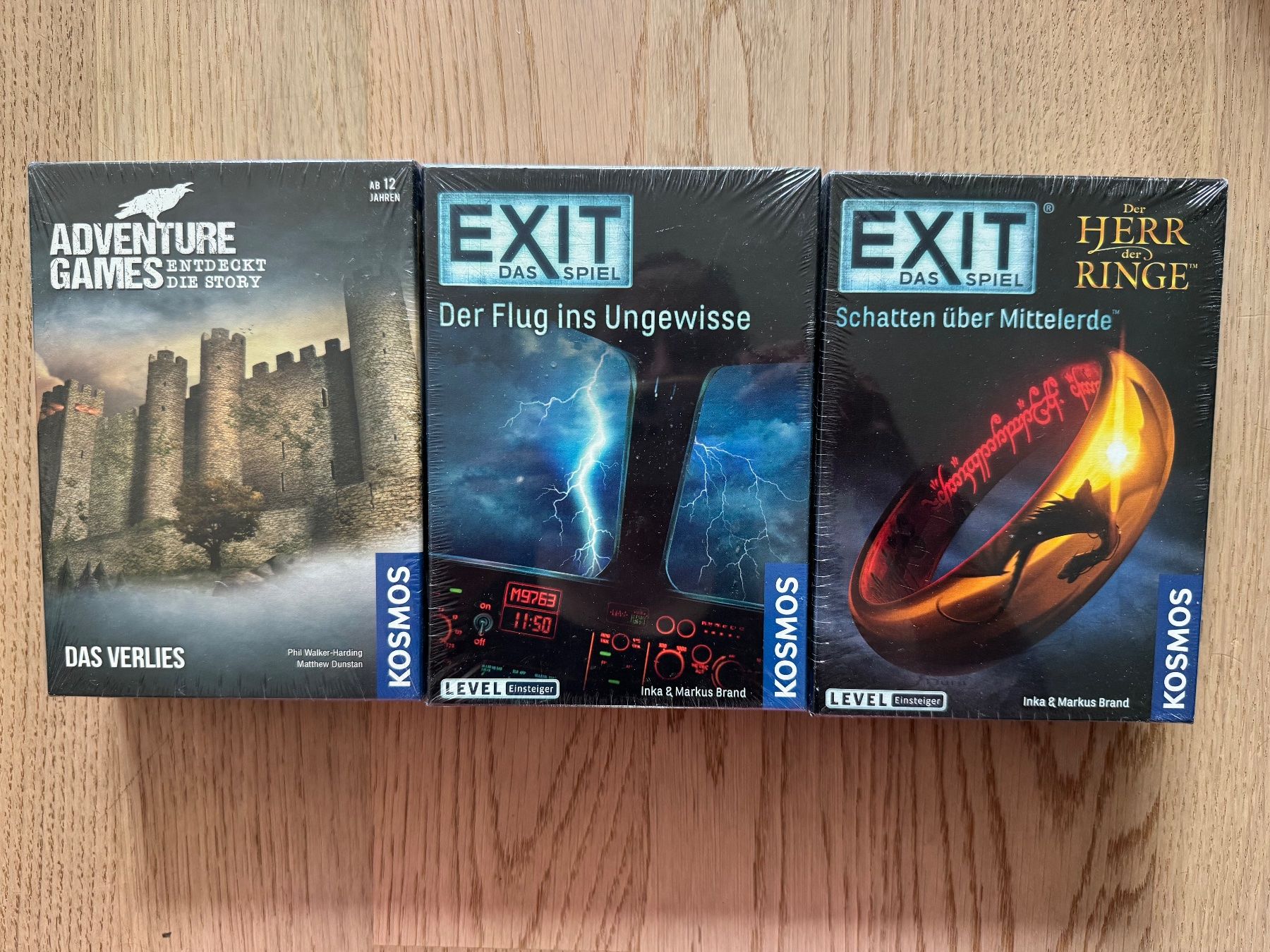 Kosmos Giochi: Drei Exit - Spiele für Einsteiger – Nuovo e nell'imballaggio originale da Belp venduto da Mundial