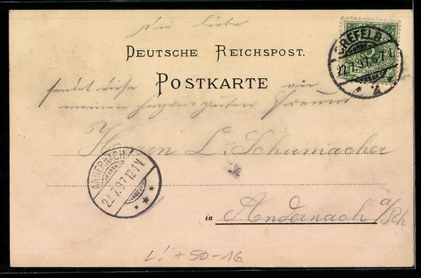 Cartoline postali: Litho Crefeld, Crefelder Thiergarten, In – Usato da Berlin venduto da bartko-reher 1