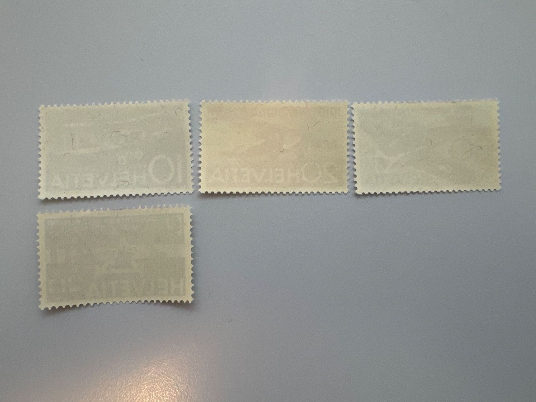 Tutti i francobolli: Flugpostmarken ZNr. 24b + 37-39, postfrisch – Usato da Küssnacht am Rigi venduto da SUOMIMASTER 1