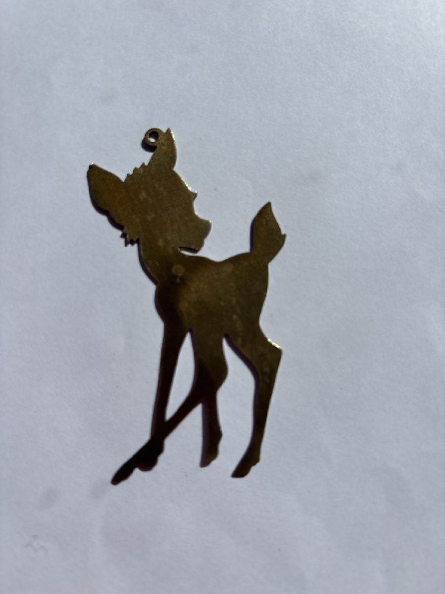 Ciondoli: Pendentif Bambi Laiton – Nuovo (secondo la descrizione) da Chêne-Bougeries venduto da Bambideluxe