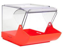 Stückartikelbox aus PP, mit transparentem Klappdeckel, 23,2