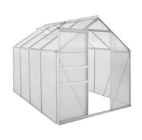 + 250x190Premium Aluminium Gewächshaus 6 mm Verglasung 4,75m