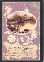 #Prägekarte , gel. 1901