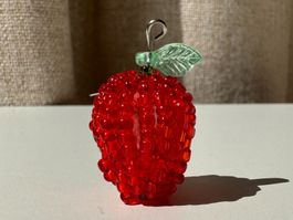 Fraise en perles de rocaille – Charm pendentif breloque