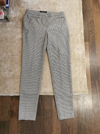 Hallhuber HOSE Karo schwarz/weiss, Gr. 34, NEU