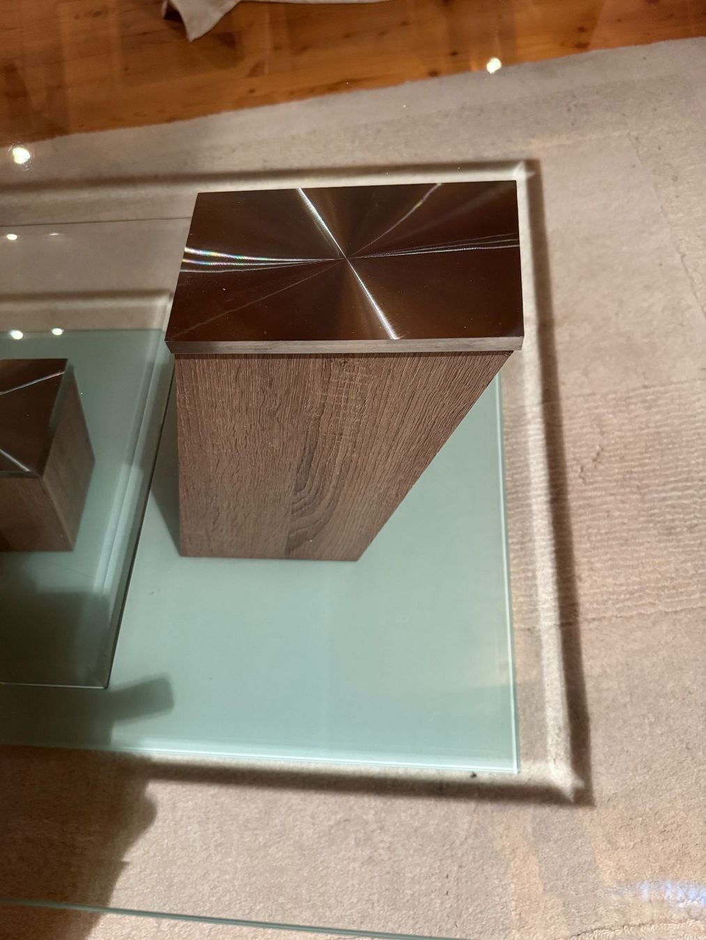Bicchieri: Couchtisch elegant auf 2 Glasebenen – Usato da Zumikon venduto da Camcam5678 3