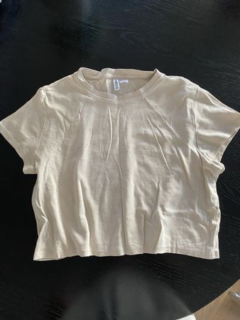 H&M Beige Crop Top, Grösse S