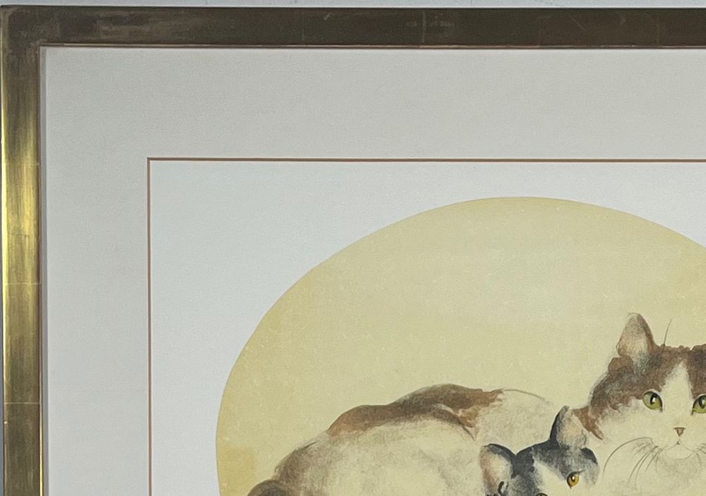 Dèdè (1936) Lithographie mit Katzen, Handsigniert 5