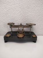 Vintage Messing Briefwaage mit Gewichten