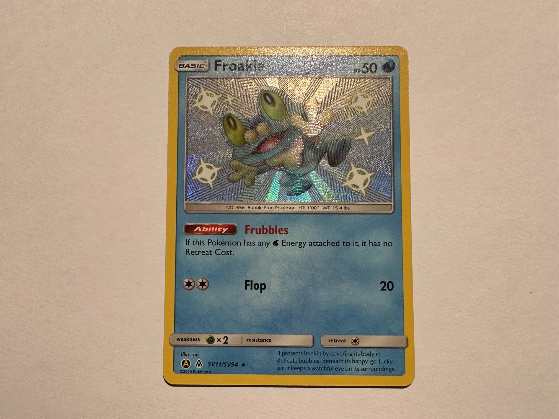 Pokémon Carte collezionabili: Froakie Shiny Hidden Fates EN – Usato da Hagendorn venduto da Pokecollectorch 1