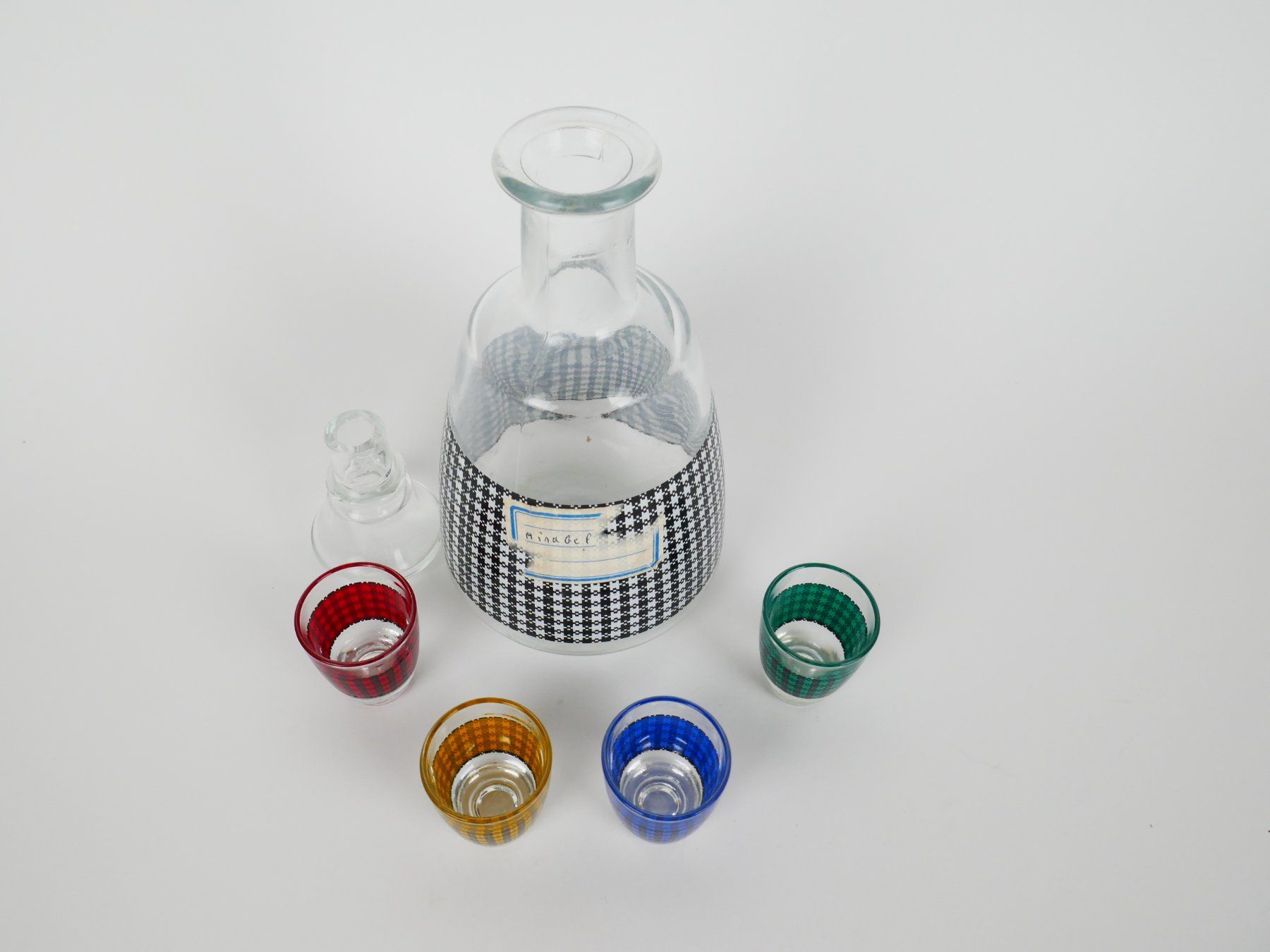 Altro: Glasflasche mit Schnappsgläsli – Usato da Urtenen-Schönbühl venduto da Restwert_Schoenbuehl 1