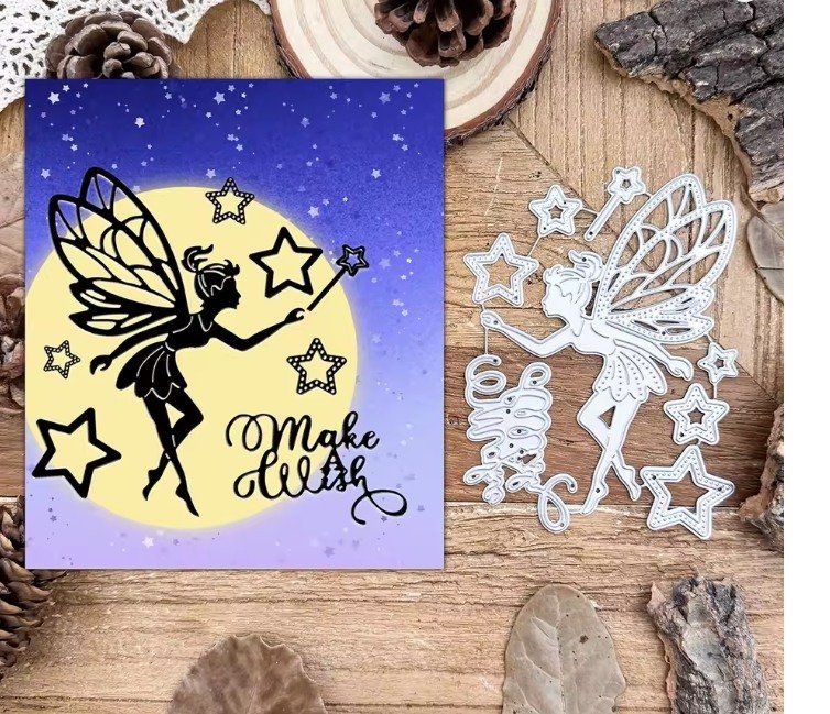 Sciablone: Neues Set Stanzschablonen Fee / make a wish – Nuovo e nell'imballaggio originale da Effretikon venduto da wenuss