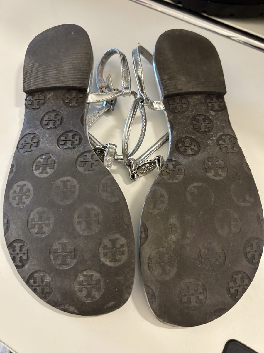 Tory Burch Scarpe da donna: Tory Burch Silber Gr. 36 Sommer Sandalen – Usato da Luzern venduto da iri_5pg9 3
