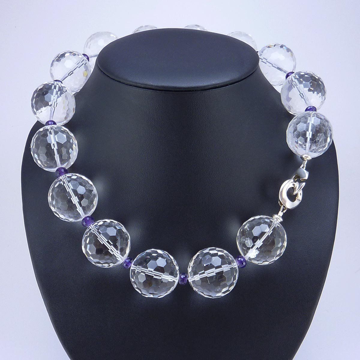 Catenine: Bergkristall Halskette facettiert – Nuovo e nell'imballaggio originale da Meilen venduto da Byrd-bijoux 1