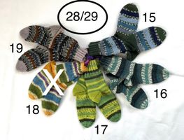 handgestrickte Socken, 28/29