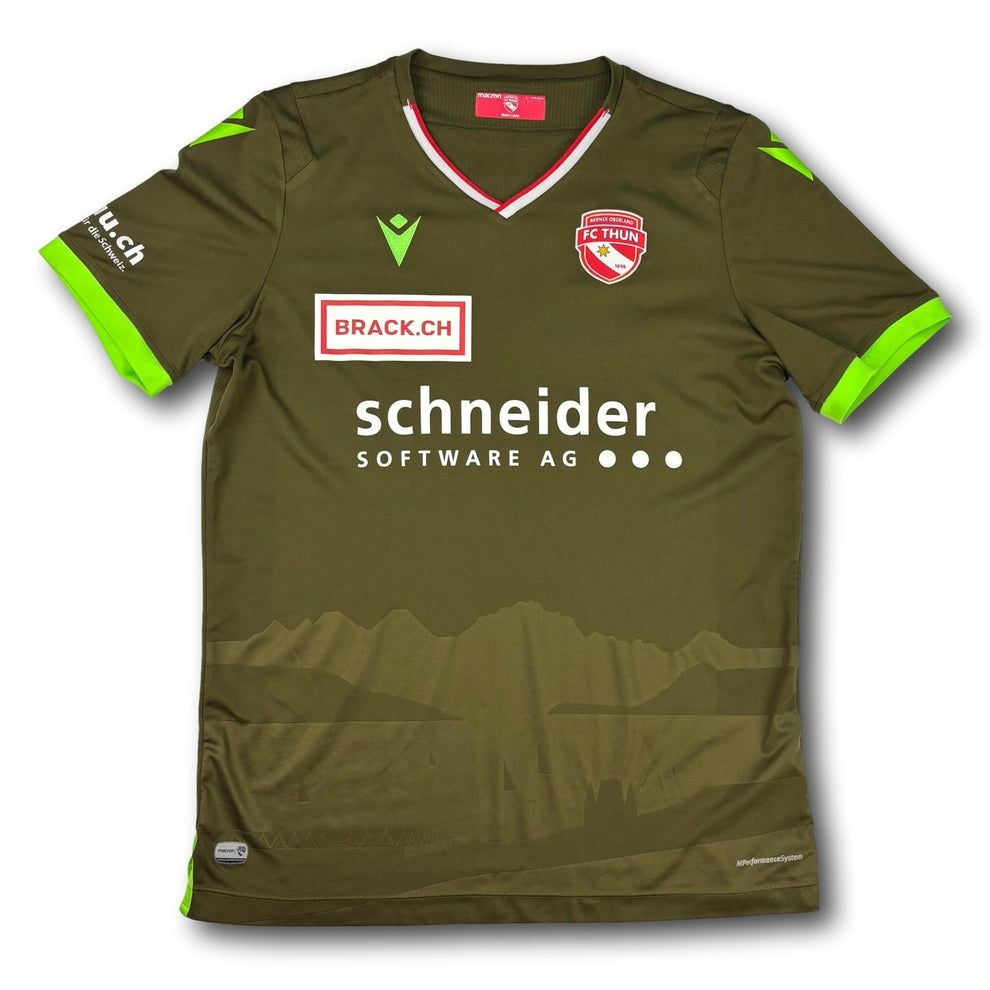 FC Thun Canottiere & Pantaloni: FC Thun - 2020-21 - Auswärts - L - Macron – Usato da Bolligen venduto da ToTheJerseyEquipment
