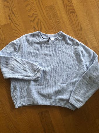 STRICKPULLOVER ZARA hellblau S