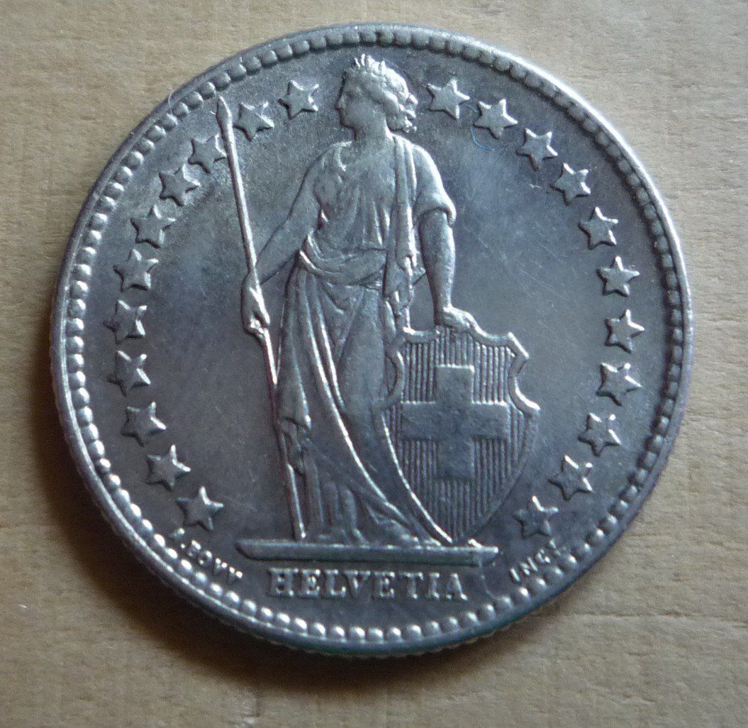 Tutti le monete: 1/2 Franken 1903, stgl, Kat. CHF 350.-- – Usato da Rieden SG venduto da Sammelfreund 1